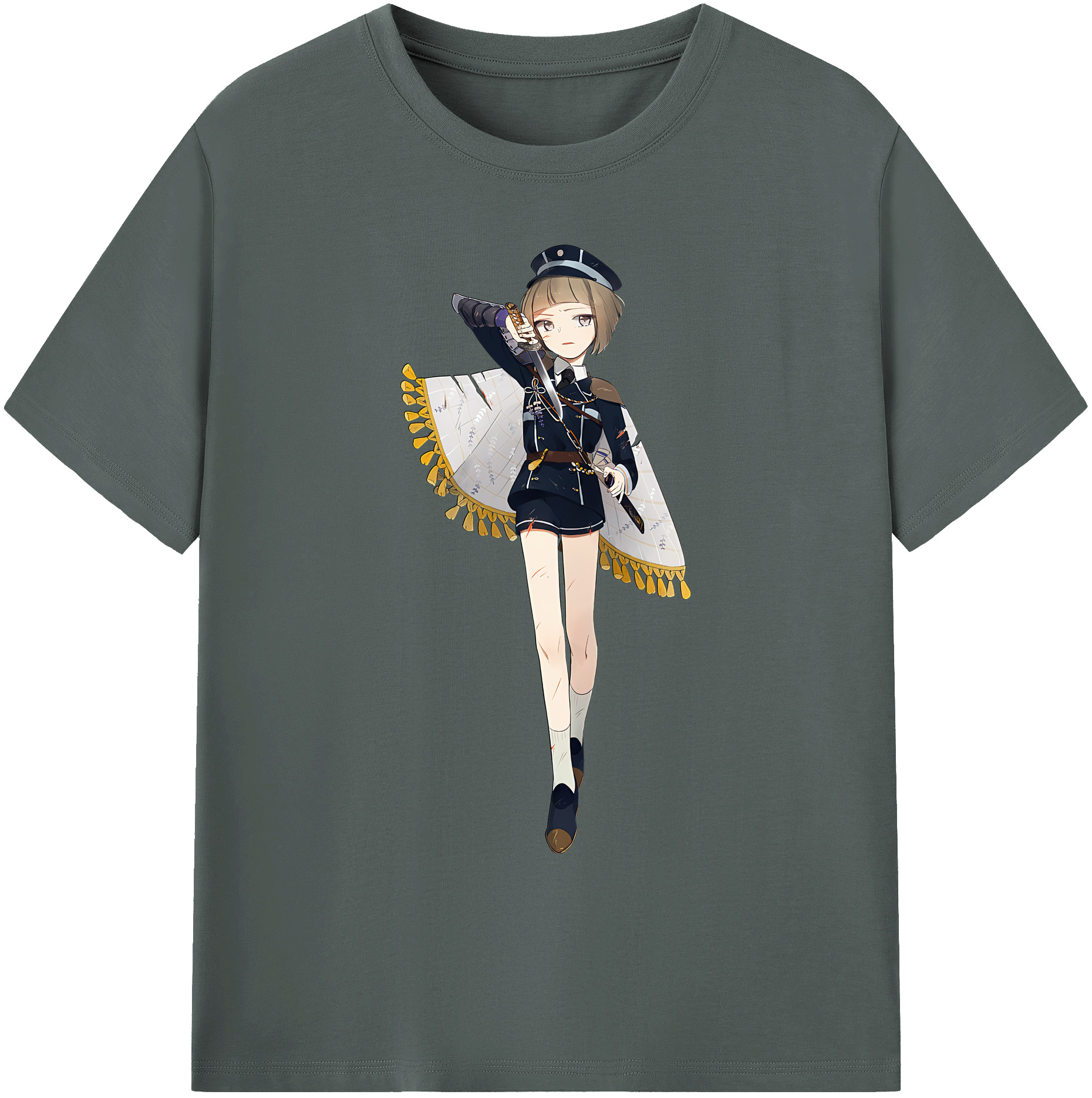 （画像用） 刀剣乱舞 Touken Ranbu 綿100％ メンズ半袖Tシャツ｜肌触りやわらか＆通気性